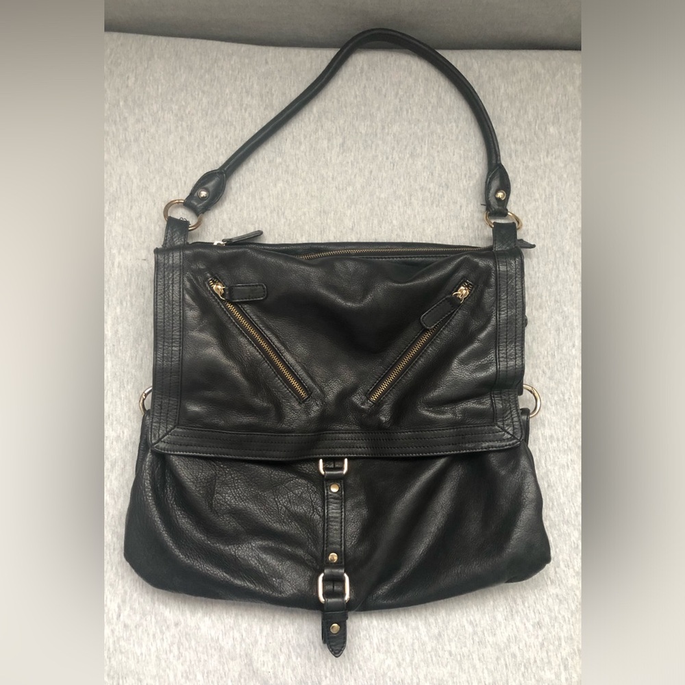 Sabina New York Leather Bag Black
